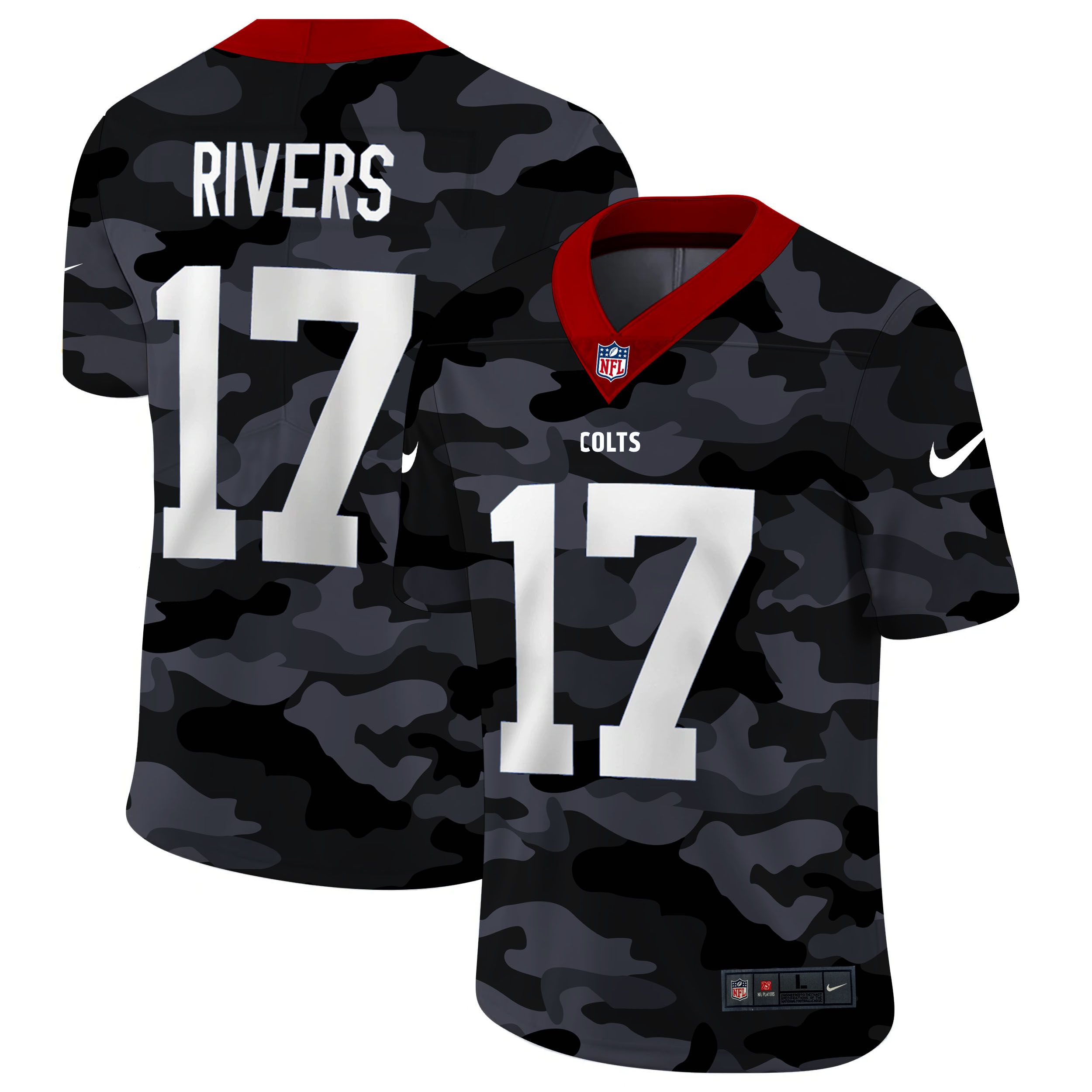 Men Indianapolis Colts #17 Rivers 2020 Nike 2ndCamo Salute to Service Limited NFL Jerseys->houston texans->NFL Jersey